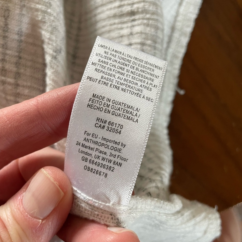 Anthropologie Saturday Sunday Grey & White Soft Duster Cardigan - Picture 14 of 16